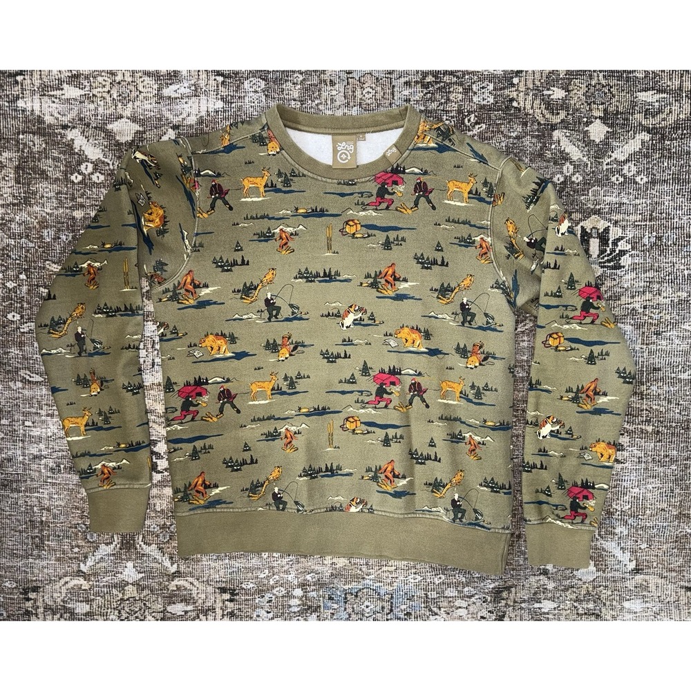 Vintage LRG Lifted Research Group Men's Graphic Sweatshirt Size Medium M